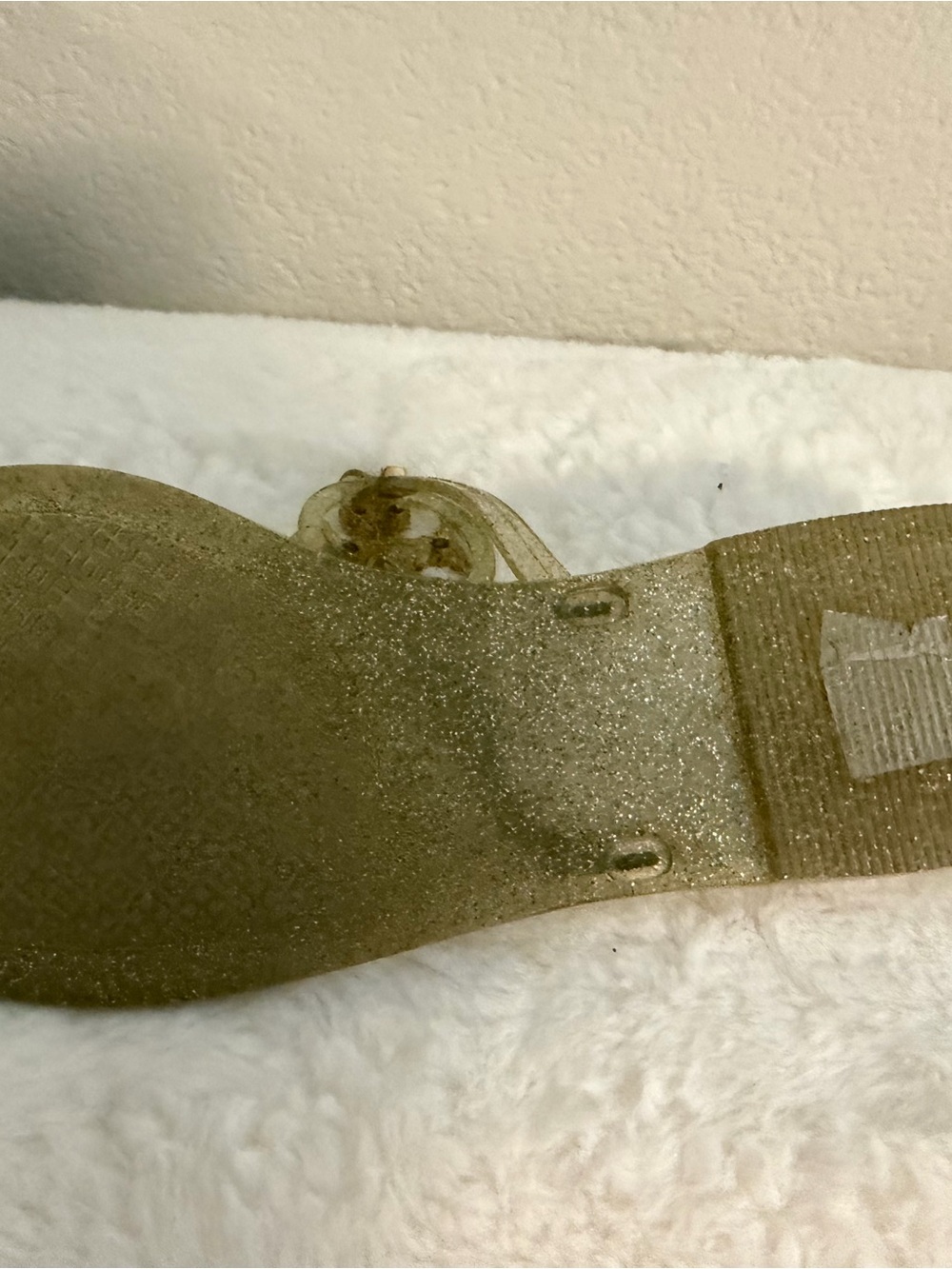 Tory Burch Mini MillerJelly Thong Sandals in Metallic Green Multi/Gold Size 9 - Picture 5 of 6